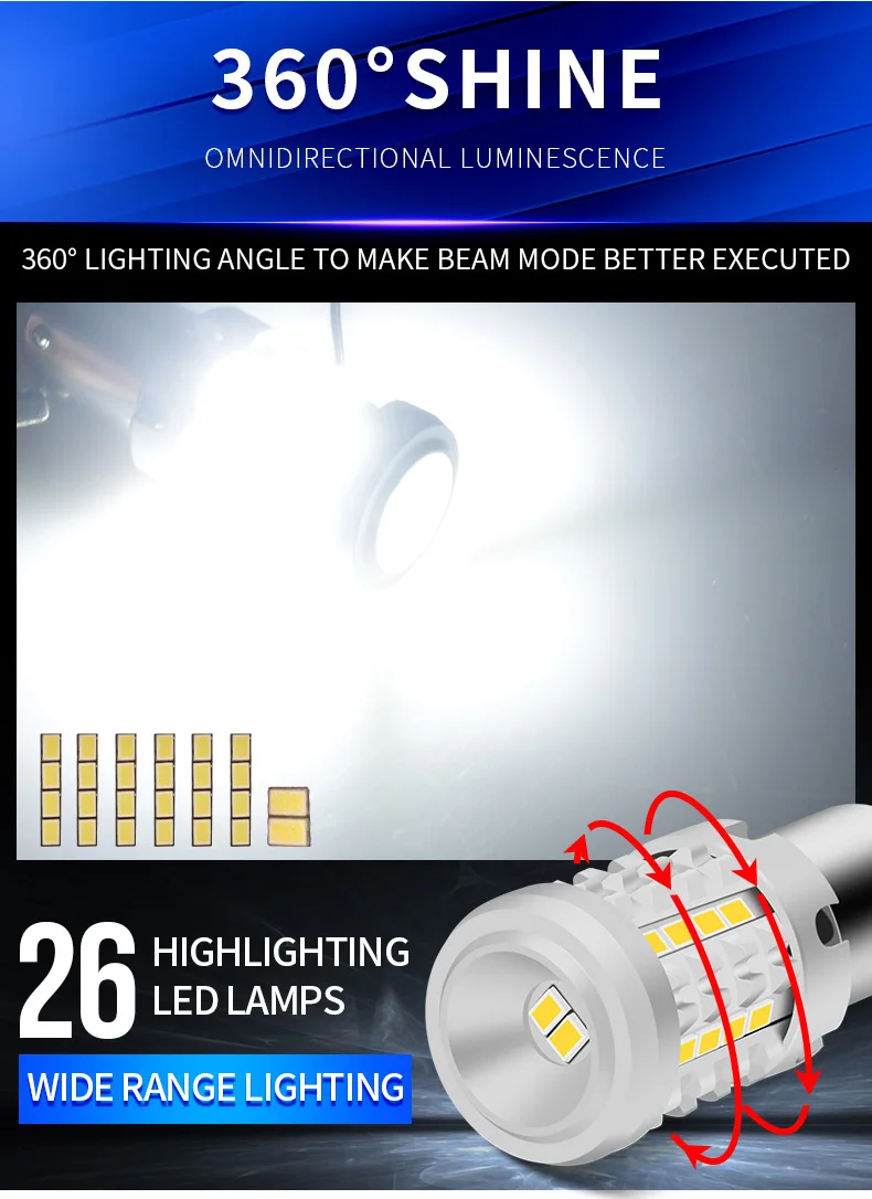 1 шт. светодиодный НКА 1156 P21W LED BA15S PY21W BAU15S Canbus 3030 29SMD T20 7440 W21W лампы для авто