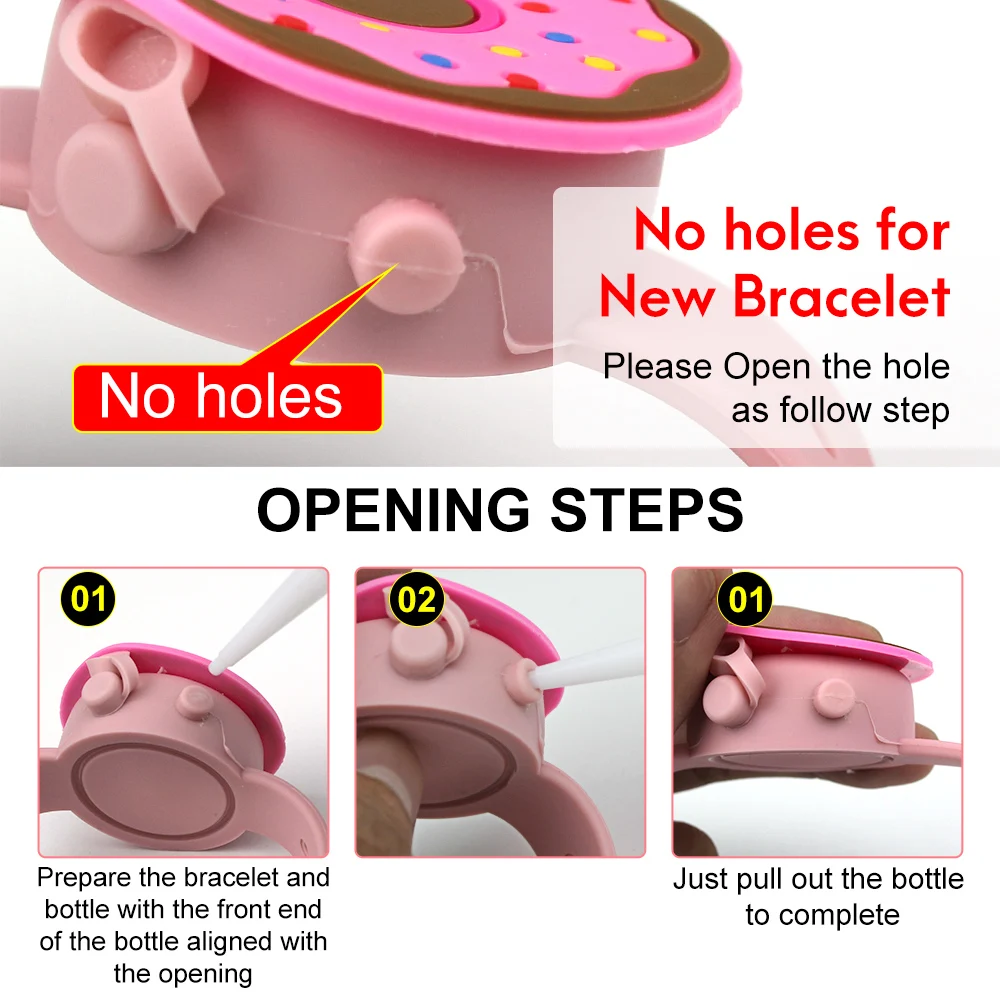 2 шт. Портативный мультяшный браслет ручной диспенсер для оригинальный работы