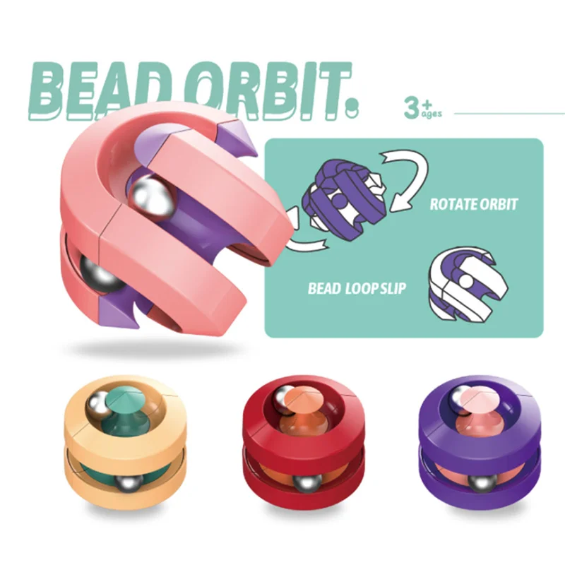 Anti-estr&eacute;s de magia de descompresi&oacute;n peque&ntilde;o Spinner con cuentas libremente Juguetes-2