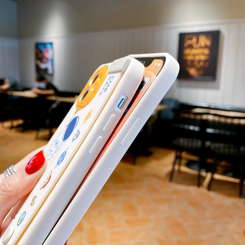 Ремешок на запястье милый мультяшный астронавт планета чехол для телефона iPhone 13