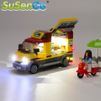 susengo led light set for 60150 city series pizza van compatible with 10648 model not included
