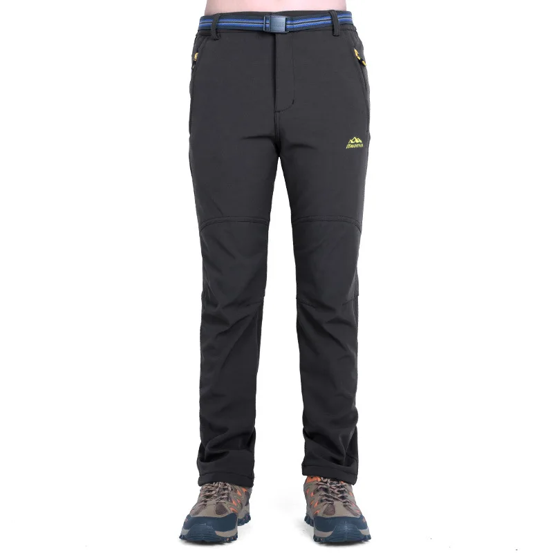 

Winter COUPLE'S Plus Velvet Trousers Men's Velvet Climbing Pants Women's Wind-Resistant Waterproof Outdoor Pants Thick Warm