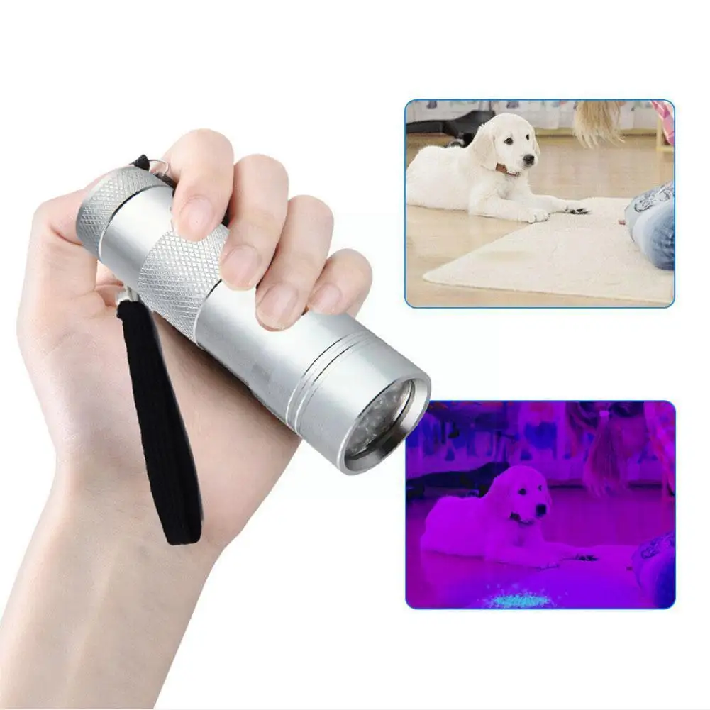 

Purple-light Flashlight Mini Portable Aluminum 12led Flashlight Light Lamp For Outdoor Camping Hunting Lighting Accessories X1q0