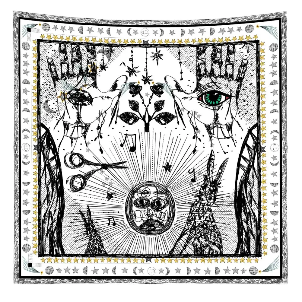 Флаг Луна Звезда солнце влюбленные богемная Мандала настенная подвеска | Дом и