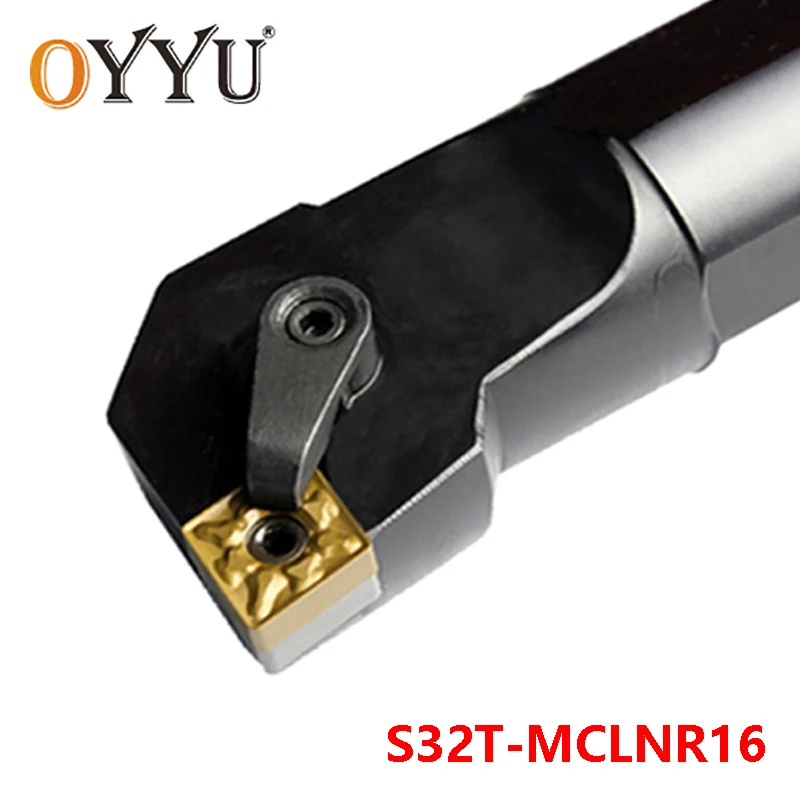 

OYYU 32mm MCLNR S32T-MCLNR16 Internal Lathe Cutting Shank Turning Tool Holder Carbide Inserts Arbor Boring Bar CNC