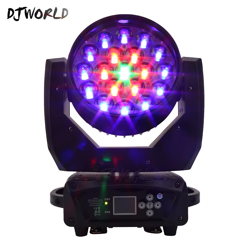 DJworld светодиодный луч+ мыть 19x15 Вт светодиодные прожекторы RGBW с приближением с светильник ing Moving головной светильник сценического светильник для DJ диско светильник Home Entertainment вечерние бар