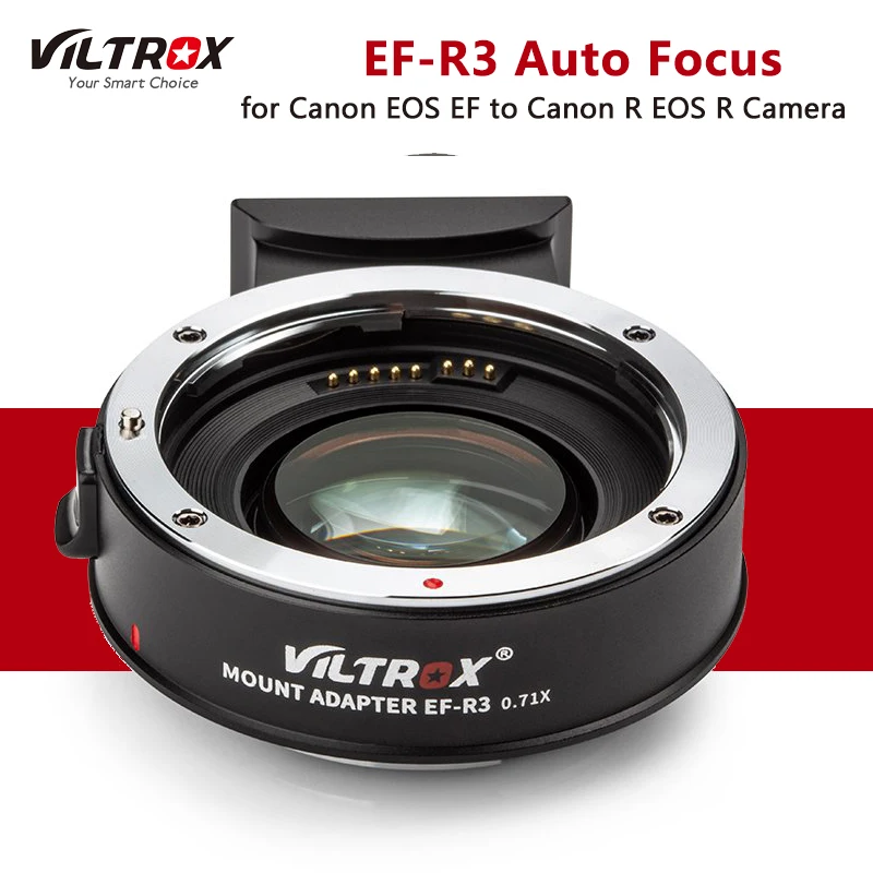 

Viltrox телефон с автофокусом 0.71x адаптер объектива для Canon EOS EF к Canon R EOS R камера R6 RP R5 C70 RED Komodo S35 переходное кольцо