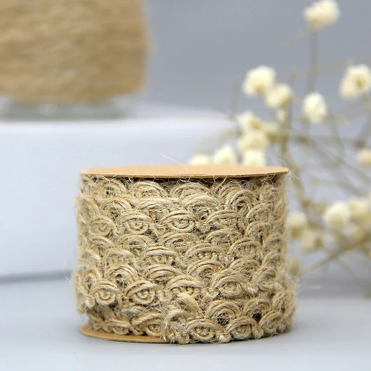 5 м 10 мм лента из конопляной веревки джутовая тесьма для рукоделия упаковка