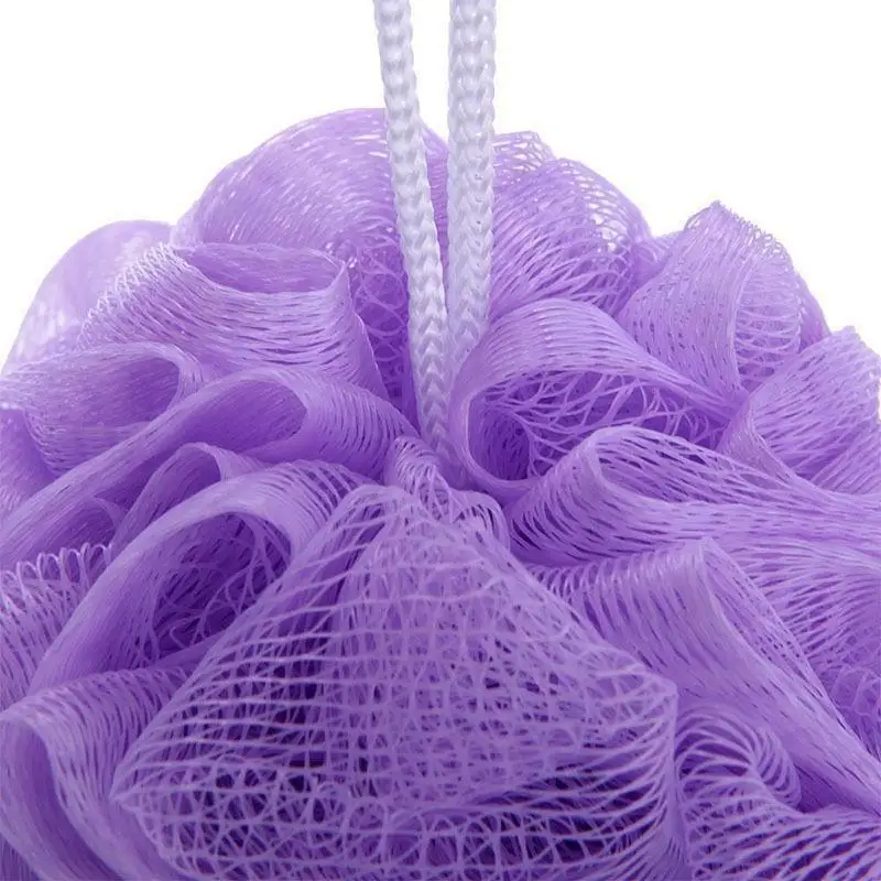Colorful Bath Shower Soap Bubble Body Wash Exfoliate Scrub Puff Sponge Mesh Net Ball Soft Color Random | Красота и здоровье