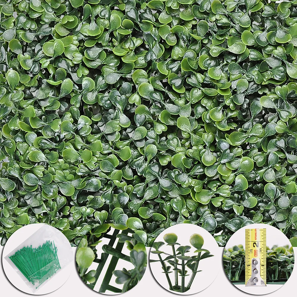 Yescom 24 Pack 10 &quotx 10" искусственная самшитовая изгородь коврик с кабельные стяжки