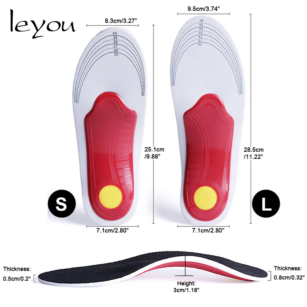 Новые стельки на плоской подошве ортопедические подкладки для поддержки свода