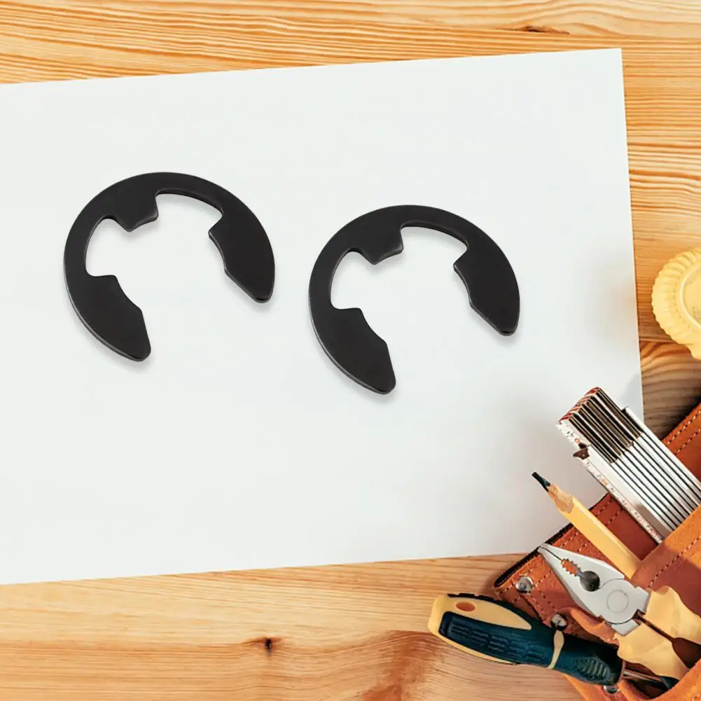 

480Pcs M 1.2-M12 Retainer Ring E Type Complete Specifications Carbon Steel Assorted Circlip Washers for Rotating Shaft