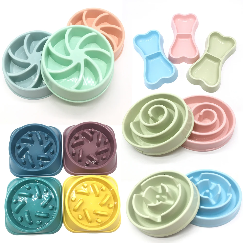 

Slow Food Bowl for Dogs and Cats A Variety Of Plastic Bowl Non-slip Pet Bowl Slow Food Bowl for Preventing Obesity