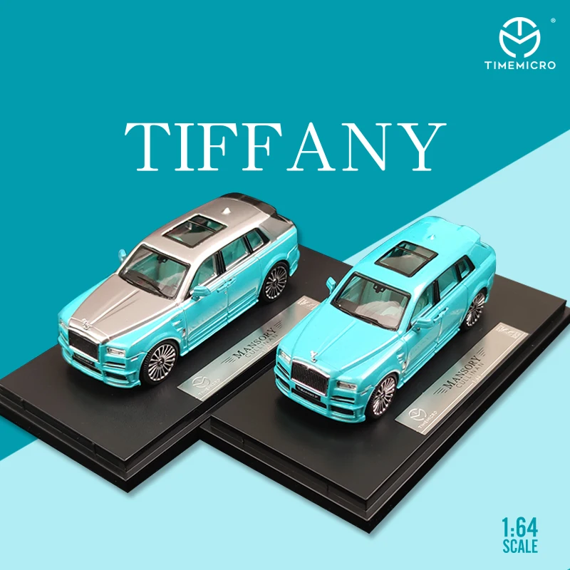 

TM 1:64 Rolls-Royce Cullinan Tiffany Blue Коллекционная модель автомобиля, коллекционные игрушки для детей