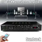 Цифровой усилитель мощности для караоке, 720 Вт, Bluetooth, стерео, AV, объемный бас, 110220 В, 5 каналов, автомобильная аудиосистема, сабвуфер, светодиодный дисплей, для кинотеатра