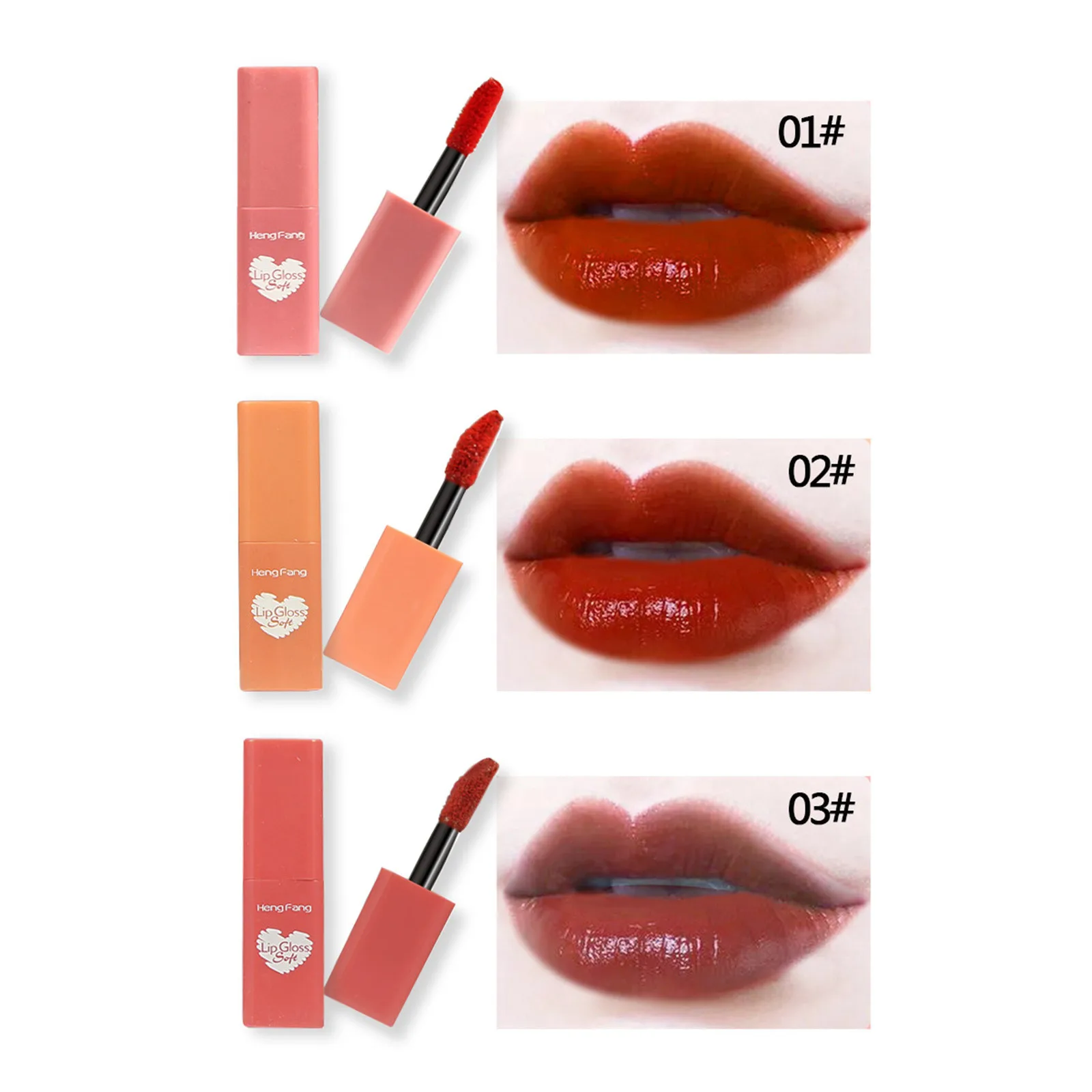 3 шт. набор стойких помад в стиле ретро паста цветной Блеск для губ водостойкая