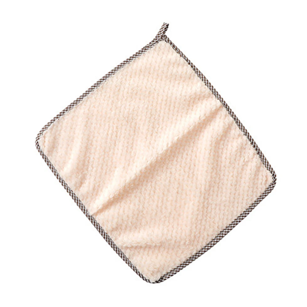 Beige 1 шт. Супер Абсорбирующая кухонная ткань из микроволокна Высокоэффективная посуда бытовая Чистящая тарелка полотенце кухонные тряпки моющие салфетки - Цвет: Beige