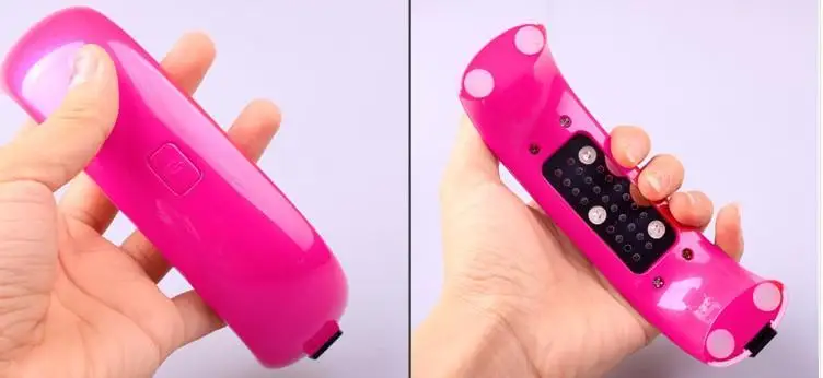 Модный мини-светильник для ногтей DIY 9 Вт 100-240 В Сушилка для ногтей светодиодный Радужный УФ-светильник USB микро-Сушилка для ногтей подходит