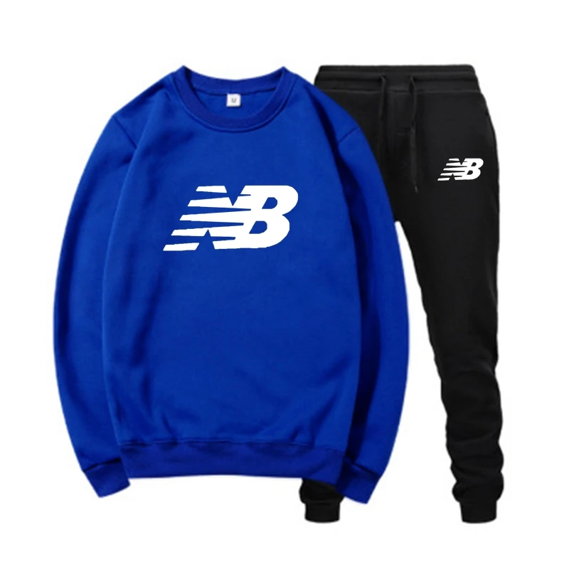 

2021 New Hot Sale Men's Hooded Suit Casual Sportswear Pullover Round Neck + Sports Pants Fashion Men's Suit