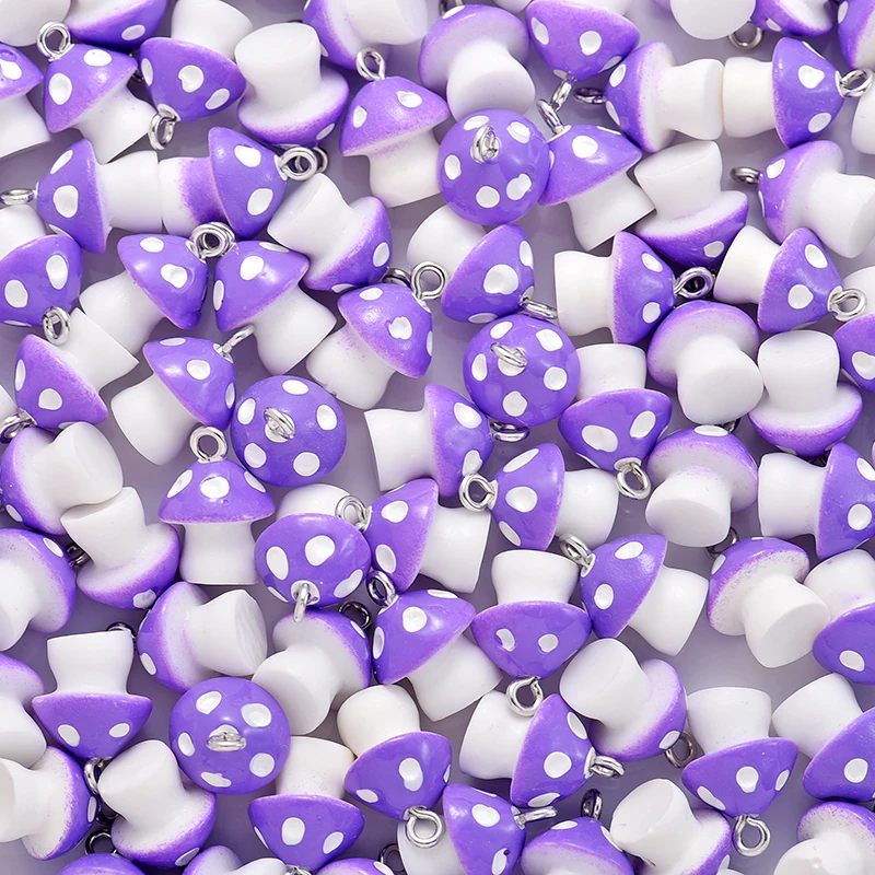 10 шт. подвески в виде грибов 6 цветов