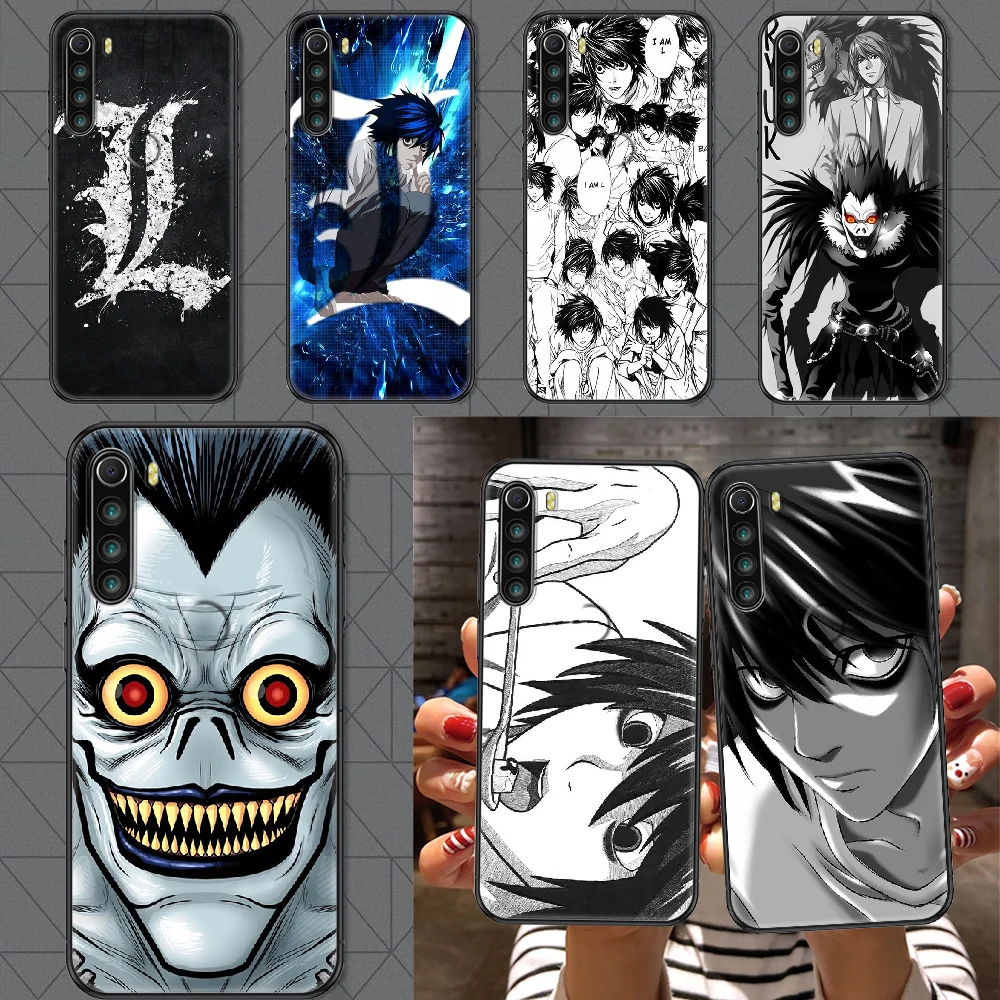 

Death Note Anime L Lawliet Phone case For Xiaomi Redmi Note 7 7A 8 8T 9 9A 9S 10 K30 Pro Ultra black painting prime art bumper