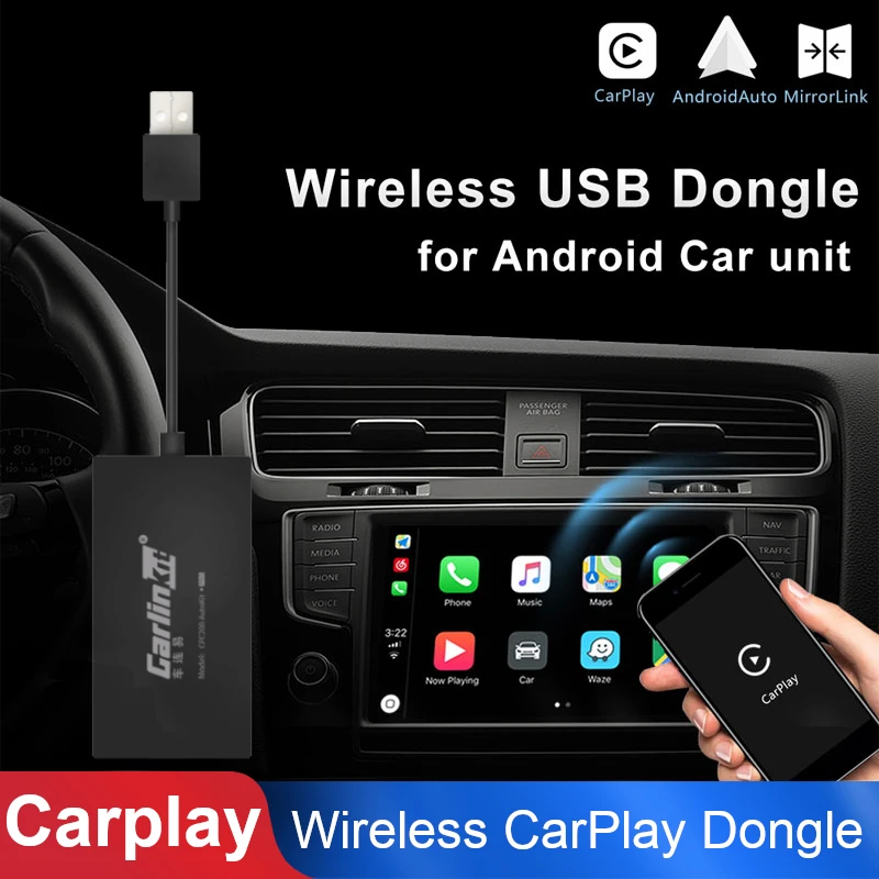 Новая беспроводная автомобильная короткая тяга ключ для Apple CarPlay Plug Play USB Android