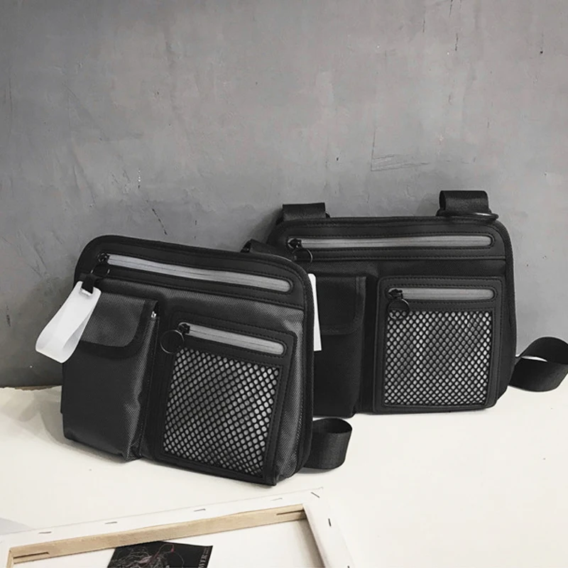 Multi-function Street Style Women Vest Strap Hip-Hop Men Chest Rig Bag Vest Pack Male Reflective Tactical  Waist Bags