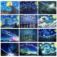 5d diy diamond painting van gogh series embroidery starry night landscape sky full drill cross stitch mosaic pictures home decor