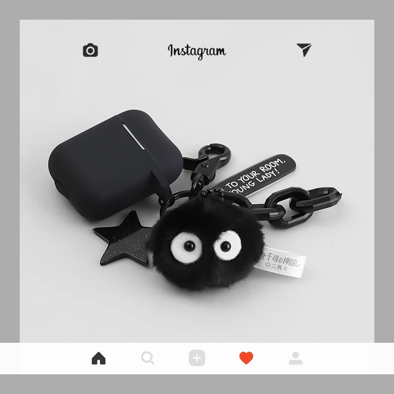 Силиконовый чехол для Apple Airpods 3 милый мультяшный с пятиконечными шариками