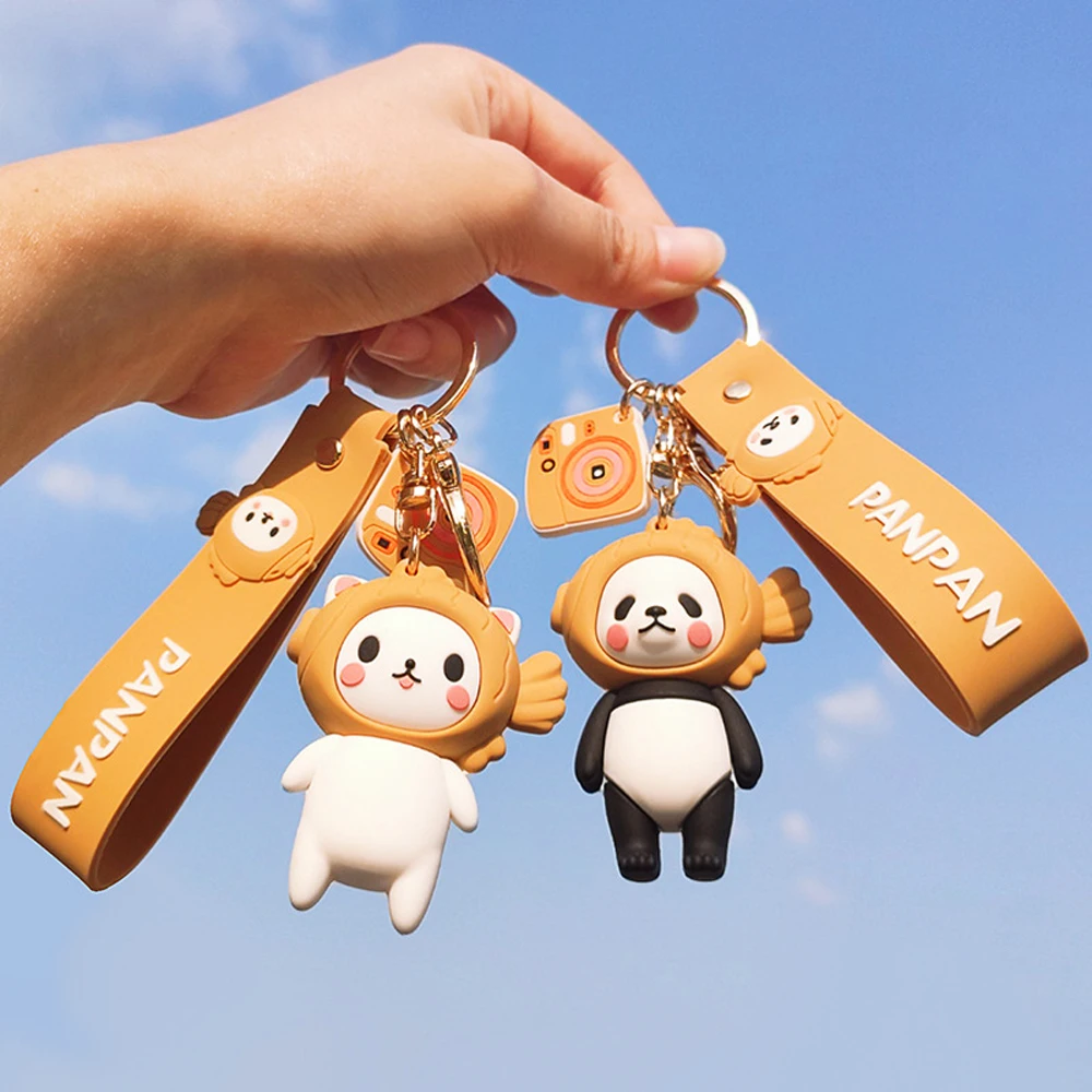 Новый милый мультяшный ПВХ панда кошка и рыбка цыпленок Рождественская елка