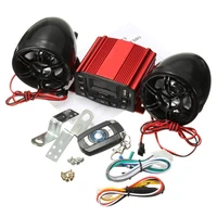 red 12v universal sound system sd usb mp3 motorcycle audio remote control stereo 2 speakers waterproof fm motorcycle radio