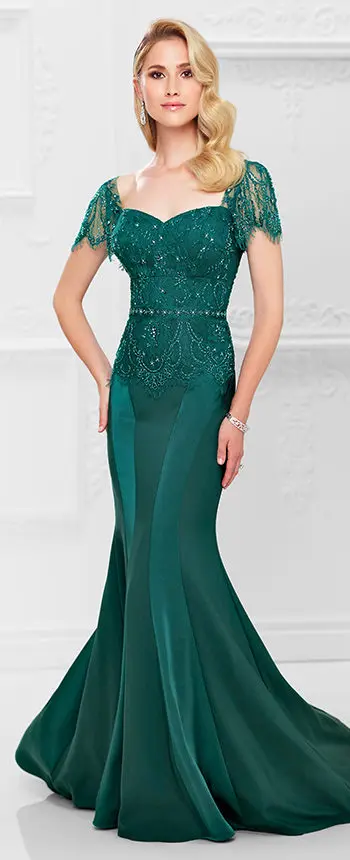 

Dark Green Plus Size Mother Of The Bride Dresses Mermaid Square Beaded Lace Groom Long Mother Dresses For Wedding