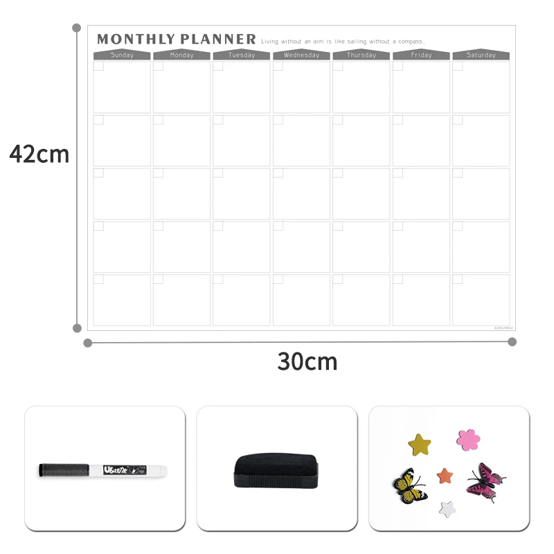 Магнитный еженедельник список продуктов стираемый ежемесячный планировщик