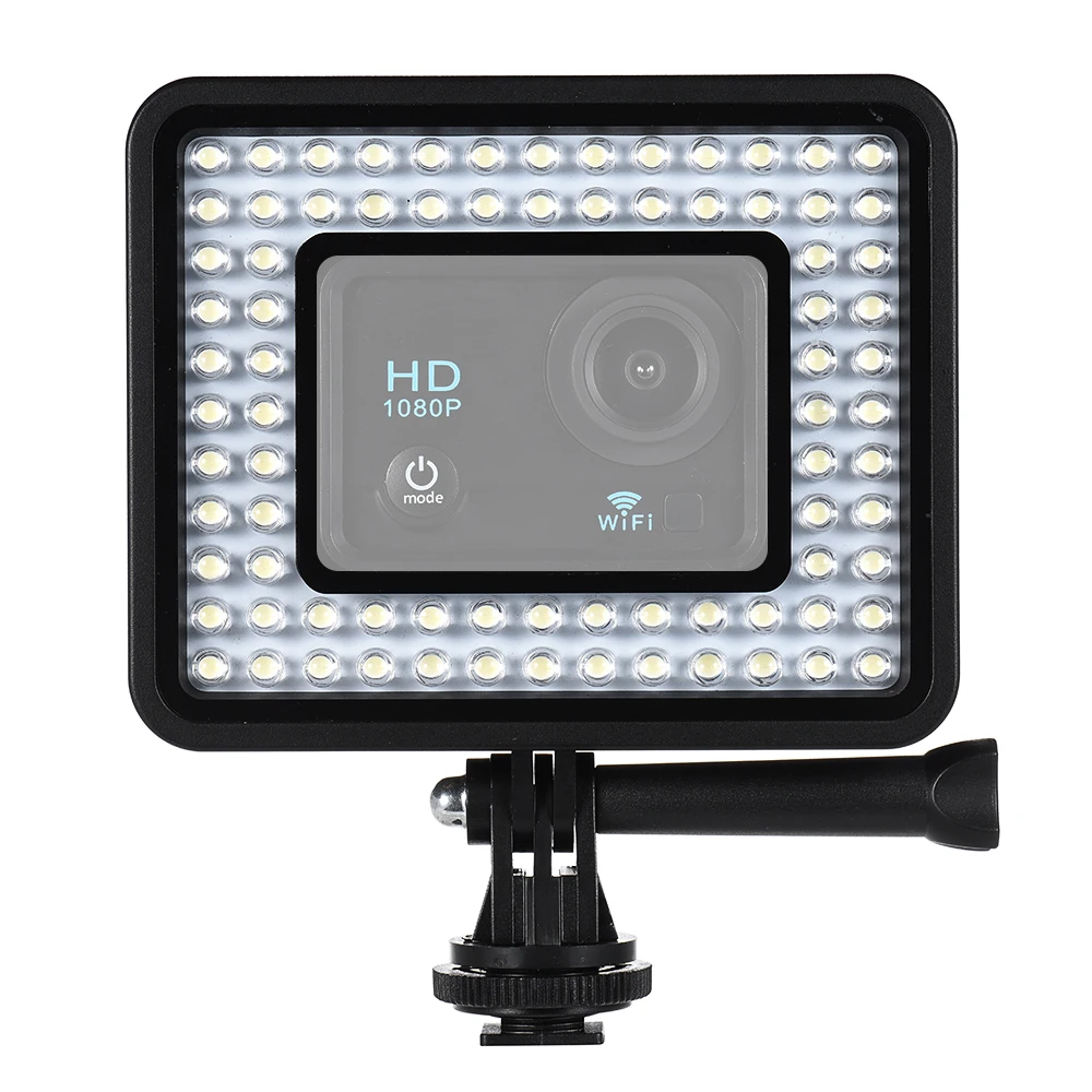 Светодиодное кольцо Andoer для экшн-камеры с регулируемой яркостью 80 шт шариков