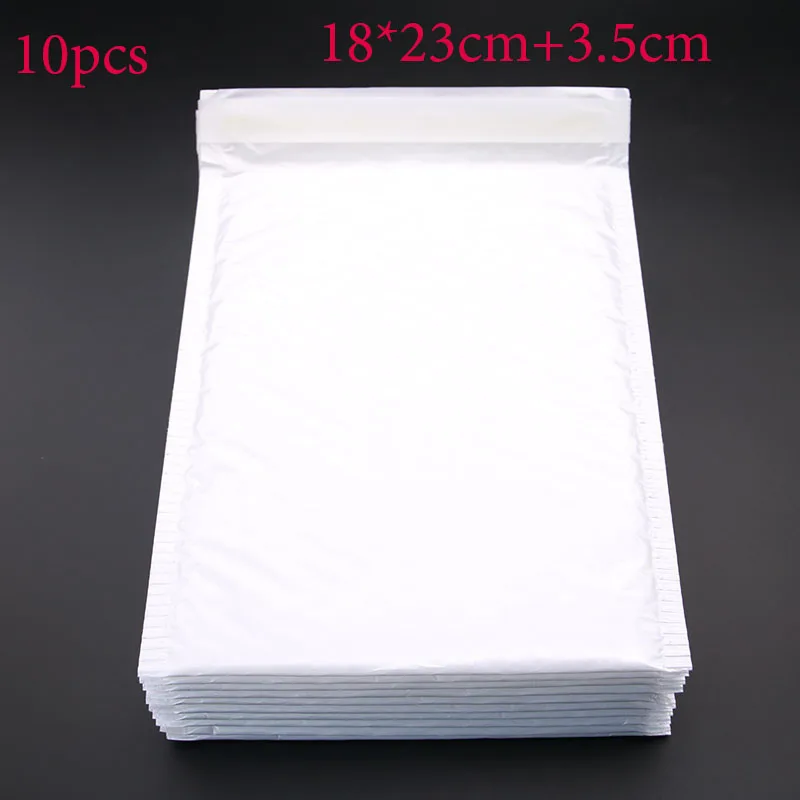 

10pcs (18 * 23cm + 3.5cm) White Envelope Paper Bubble Mail Bag Bubble Postage Shipping Bags