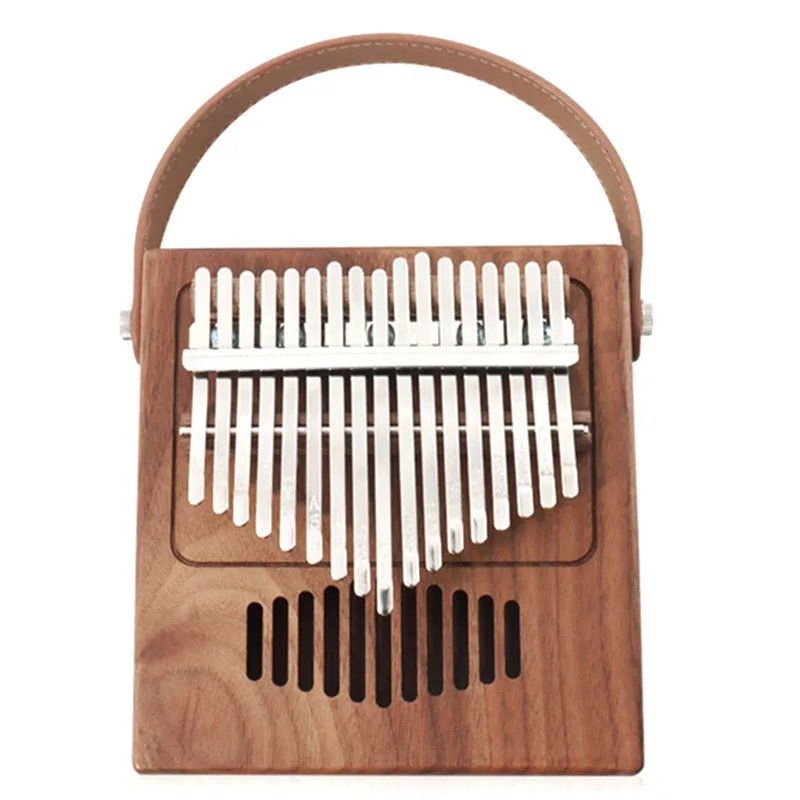 

Portable Piano 17 Keys Kalimba Thumb Piano Made By Single Board High-Quality Black Walnut