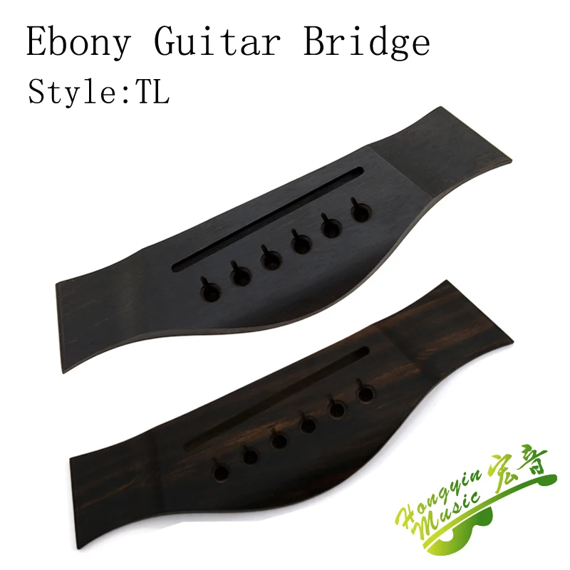 

Ebony Acoustic Guitar Bridge High Quality Guitar Parts & Accessories 165*44*8.7mm TL style