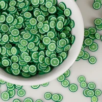 20g800 1000pcs lime fruit slices polymer hot clay sprinkles scrapbooking nail art decoration diy slime filling accessories 5mm