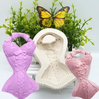 girl swimsuit silicone mold kitchen baking resin tool diy cake chocolate fondant moulds dessert lace pastry decoration supplies