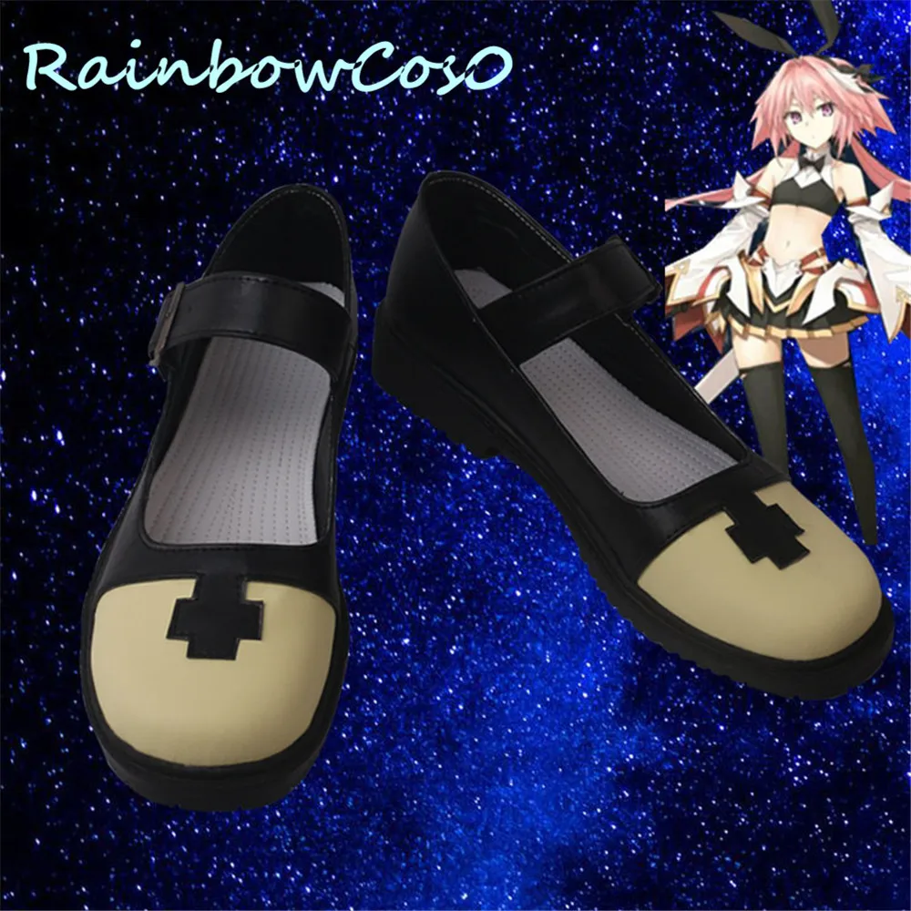 Fate Grand Order Fate/Apocrypha fgo saber Astolfo Cosplay Shoes Boots Rainbowcos0 Game Christmas Anime Halloween W1088 | Тематическая