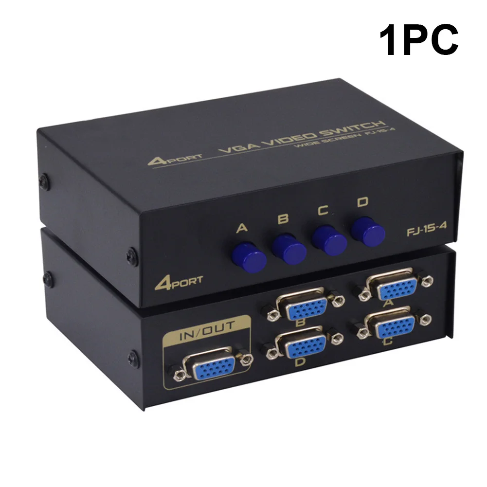 4 порта Plug And Play Displayport USB 2 0 стабильный KVM переключатель VGA ТВ проектор