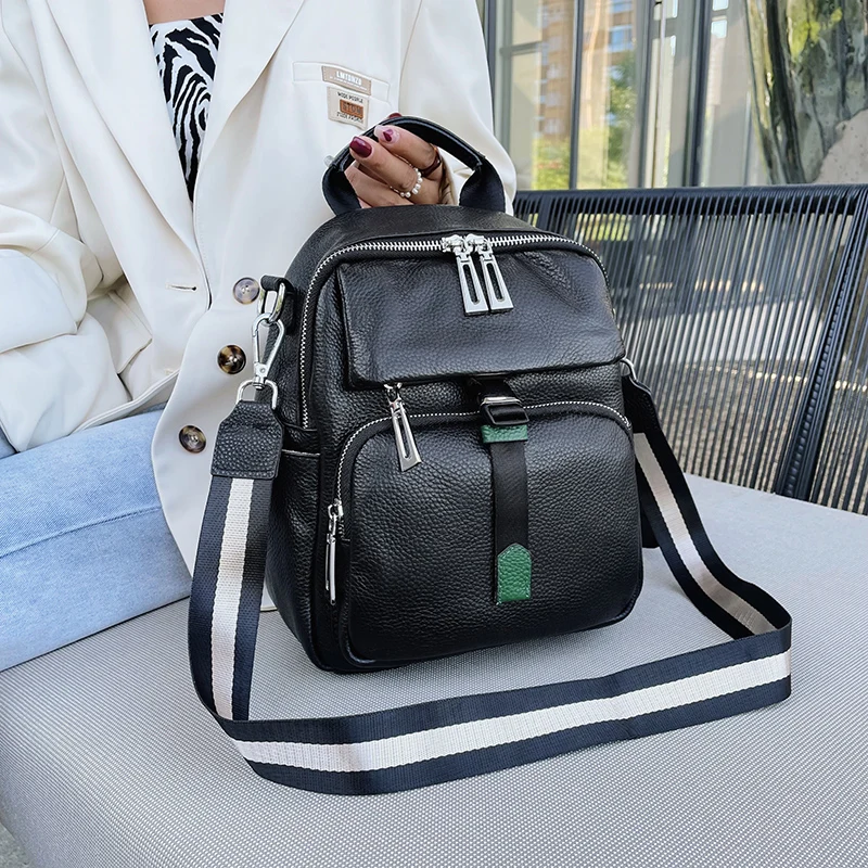 Рюкзак из 100% натуральной кожи модная роскошная женская сумка дизайнерские