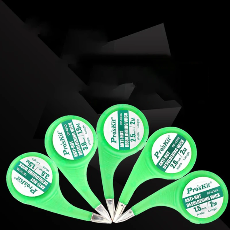 

1Pc Desoldering Wick Braid Solder Wick Remover Sucker with Thumb Wheel Dispenser