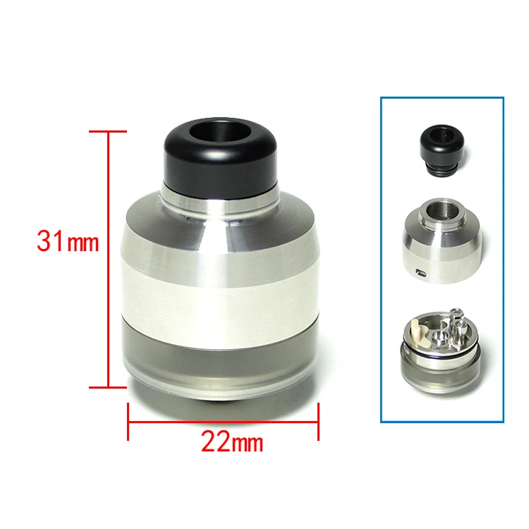Атомайзер SXK KAMA RDTA 1 5 316l из нержавеющей стали обслуживаемый атомайзер rta vape