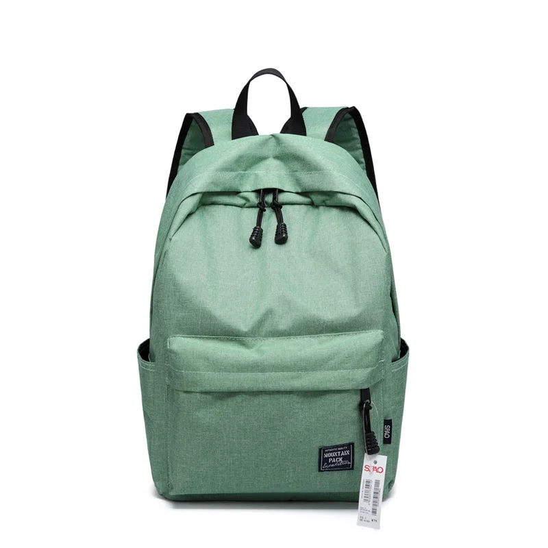 

Men's and women's college waterproof backpack,High school student Backpack, canvas computer backpack black red