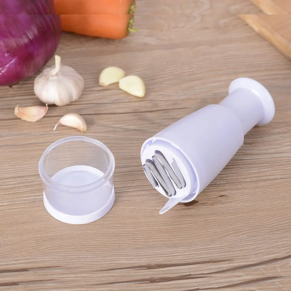 Hand Press Type Semi Automatic Small Kitchen Supplies Multifunctional Chopping Machine Cutting Garlic Presser Slicer | Дом и сад
