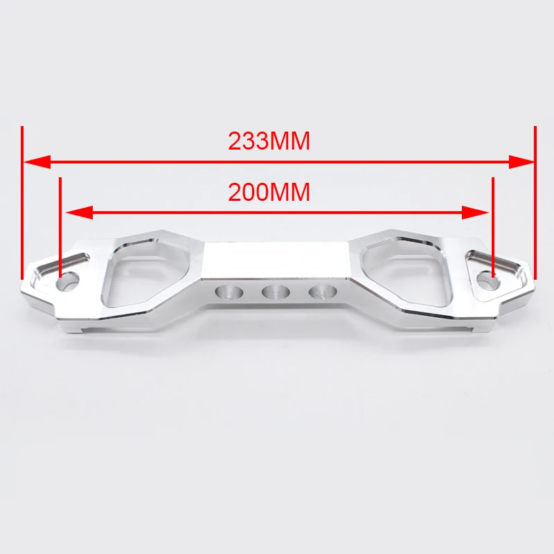 Long silver DEFT 233 мм/200 мм алюминиевая красная заготовка алюминиевая Автомобильная батарея крепление кронштейн держатель бар с логотипом для Honda Civic - Цвет: Long silver