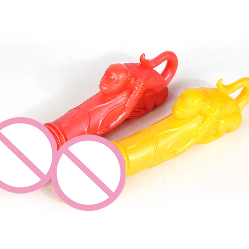 Фаллоимитатор с изображением обезьяны из мультфильма - Цена: 999.43