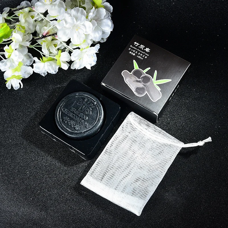 

2021 New Handmade Moisturizing Face Cleaning Blackhead Remover Whitening Essential Oil Bamboo Charcoal Soap