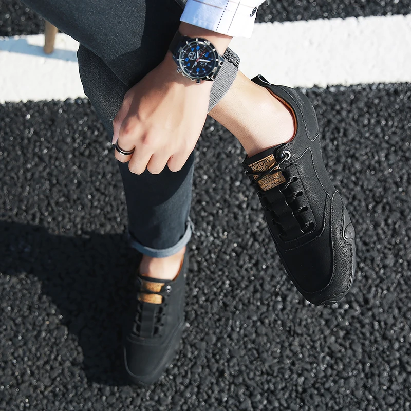 

Fashion Men's Shoes Summer Men's Shoes For Men Leather Autumn Mens Casual Moccasins 2020 Sport Sapato De Couro Masculino